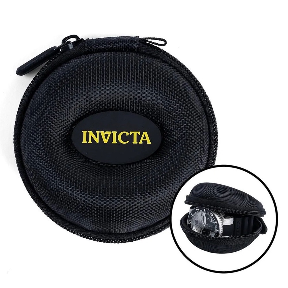 Invicta Black and Yellow Watch Case